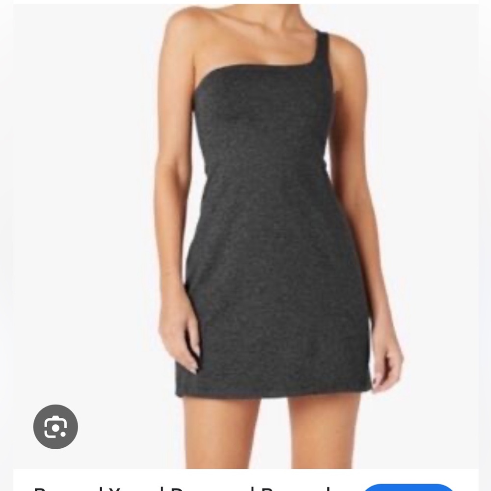 Beyond Yoga 🧘‍♀️ Spacedye One Shoulder Active Dress w/ Built in Shorts